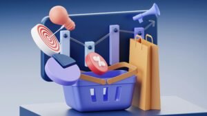 lustração demonstrativa de vendas online pela Chaveta.